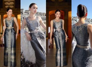 เดียร์น่า สุดภูมิใจ ได้พาชุดไทยดุสิต เฉิดฉายกลางกรุงปารีส