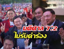 ด่วน! ศาลรัฐธรรมนูญไม่รับคำร้อง ทักษิณ ล้มล้างการปกครอง